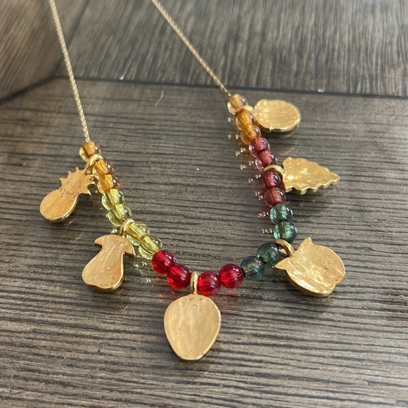 Vintage Fruit & Acrylic Bead Necklace - Picture 7 of 16